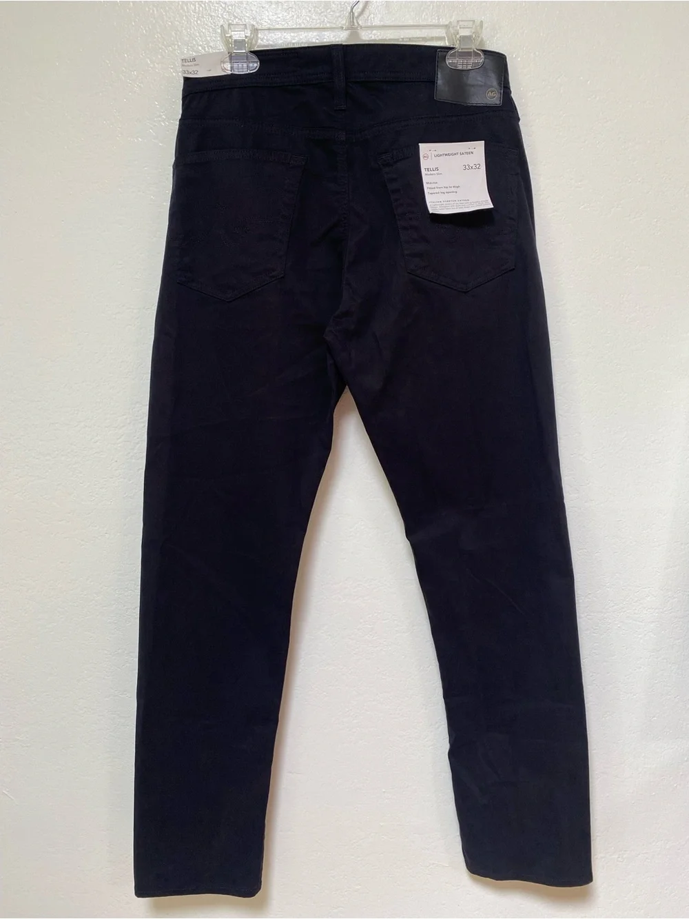 AG Tellis Modern Slim Lightweight Satin Pants